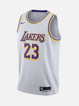 white Lakers jersey
